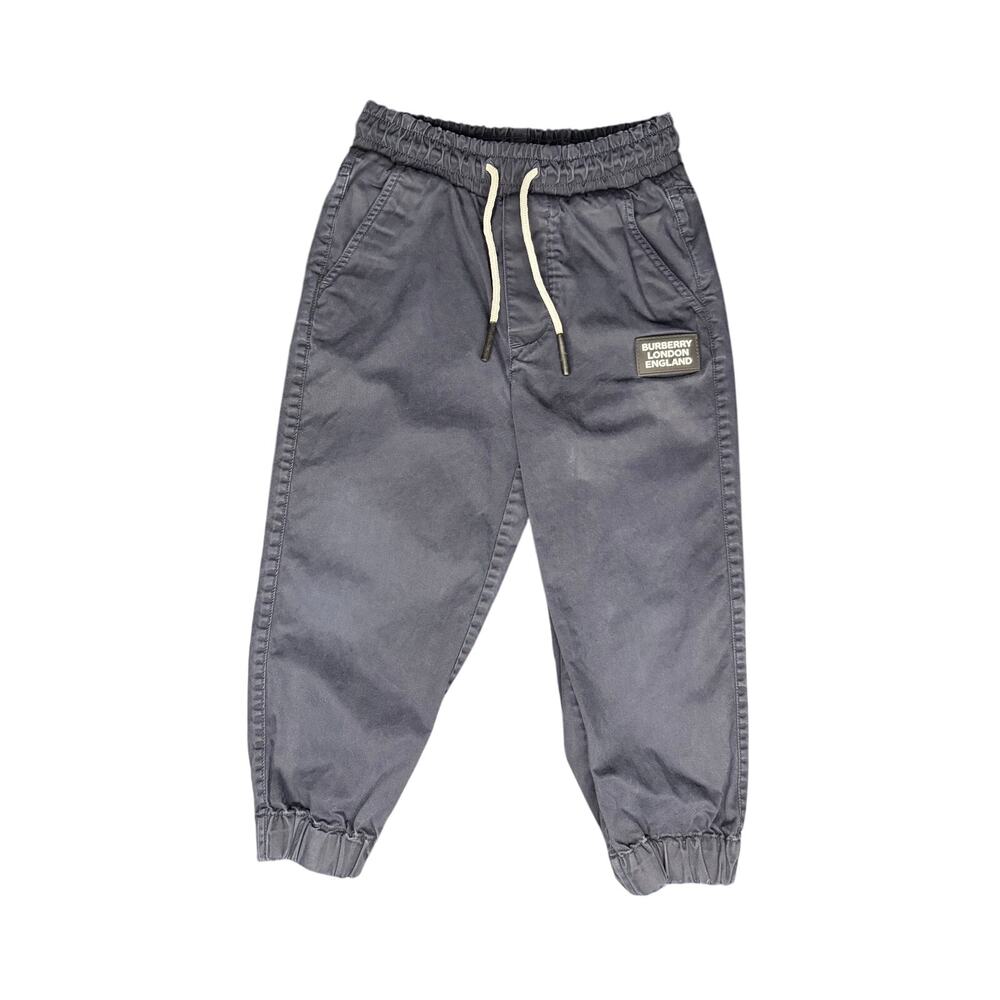 Burberry Kids' NWOT Luxury Logo Joggers Navy Blue Size 3Y Toddler - Rare